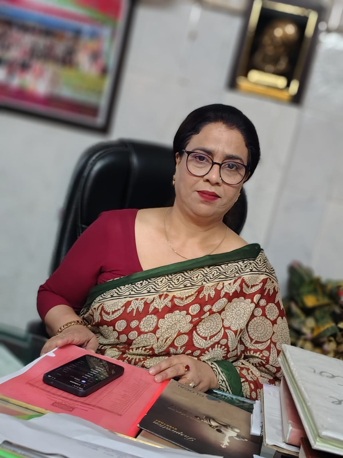 Principal at a school event